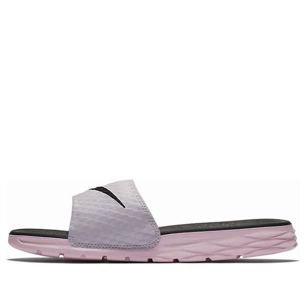 Тапочки benassi solarsoft 2 slide 'arctic pink black' Nike, розовый