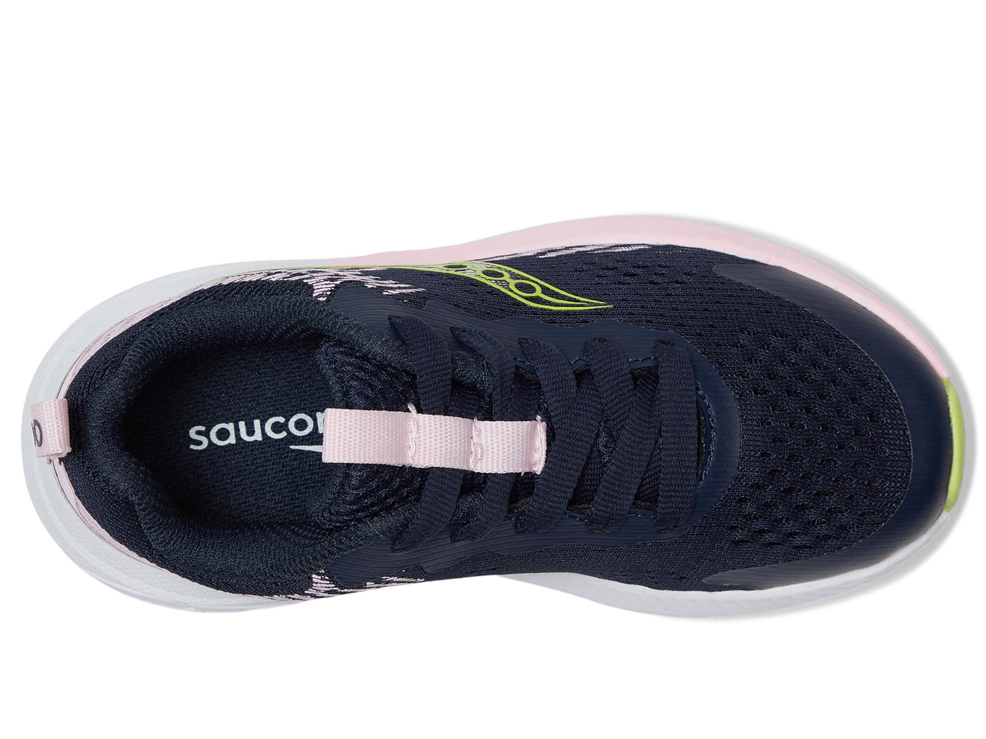 Кроссовки Saucony Kids Hurricane KDZ, цвет Navy/Pink — фото 2