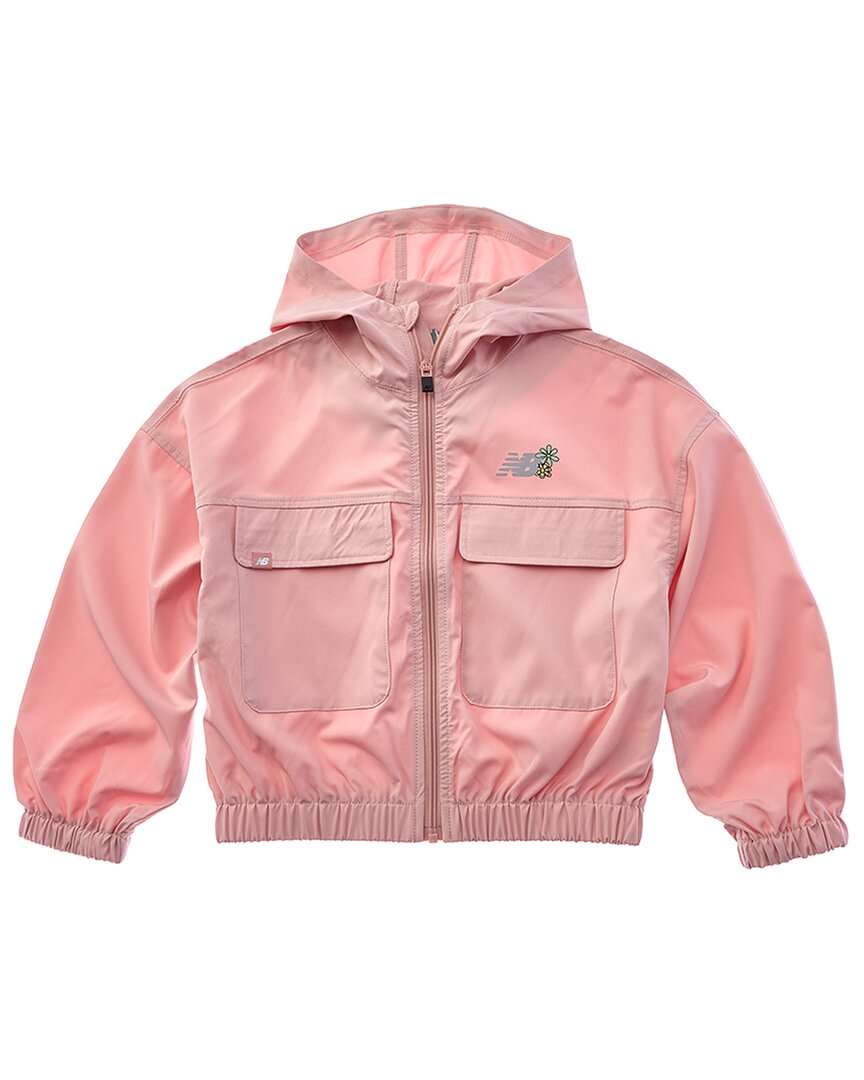 

New Balance Вязаная куртка с молнией утилитарная, розовый