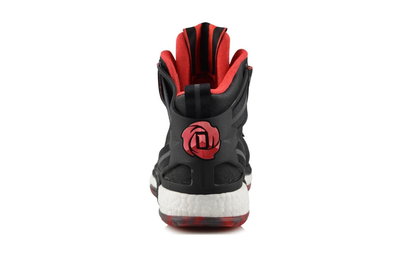 Баскетбольные кроссовки D Rose 6 Kids Mid-top Black/Red Adidas, черный/красный — фото 4