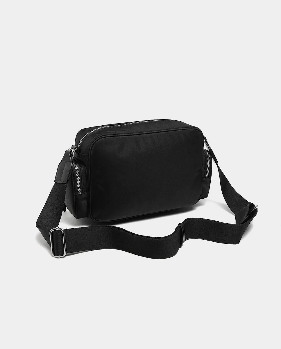 

Узкая женская сумка через плечо с несколькими карманами и застежкой-молнией Parfois, черный