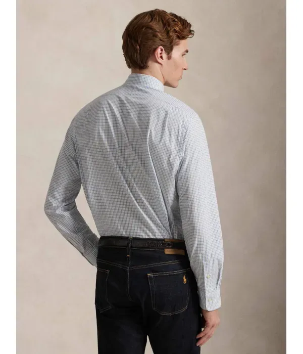 Рубашка slim fit Polo Ralph Lauren, небесно-голубой — фото 3