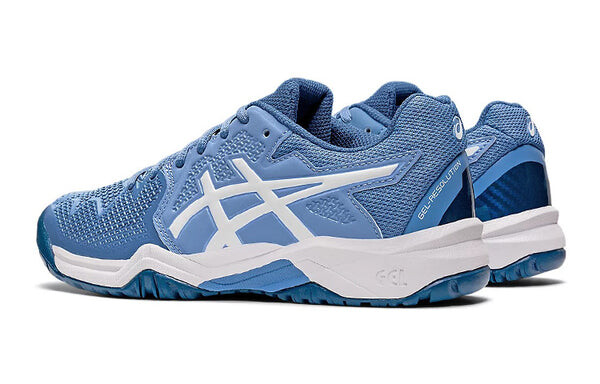 Кроссовки gel resolution 8 'blue harmony white' Asics, синий — фото 4
