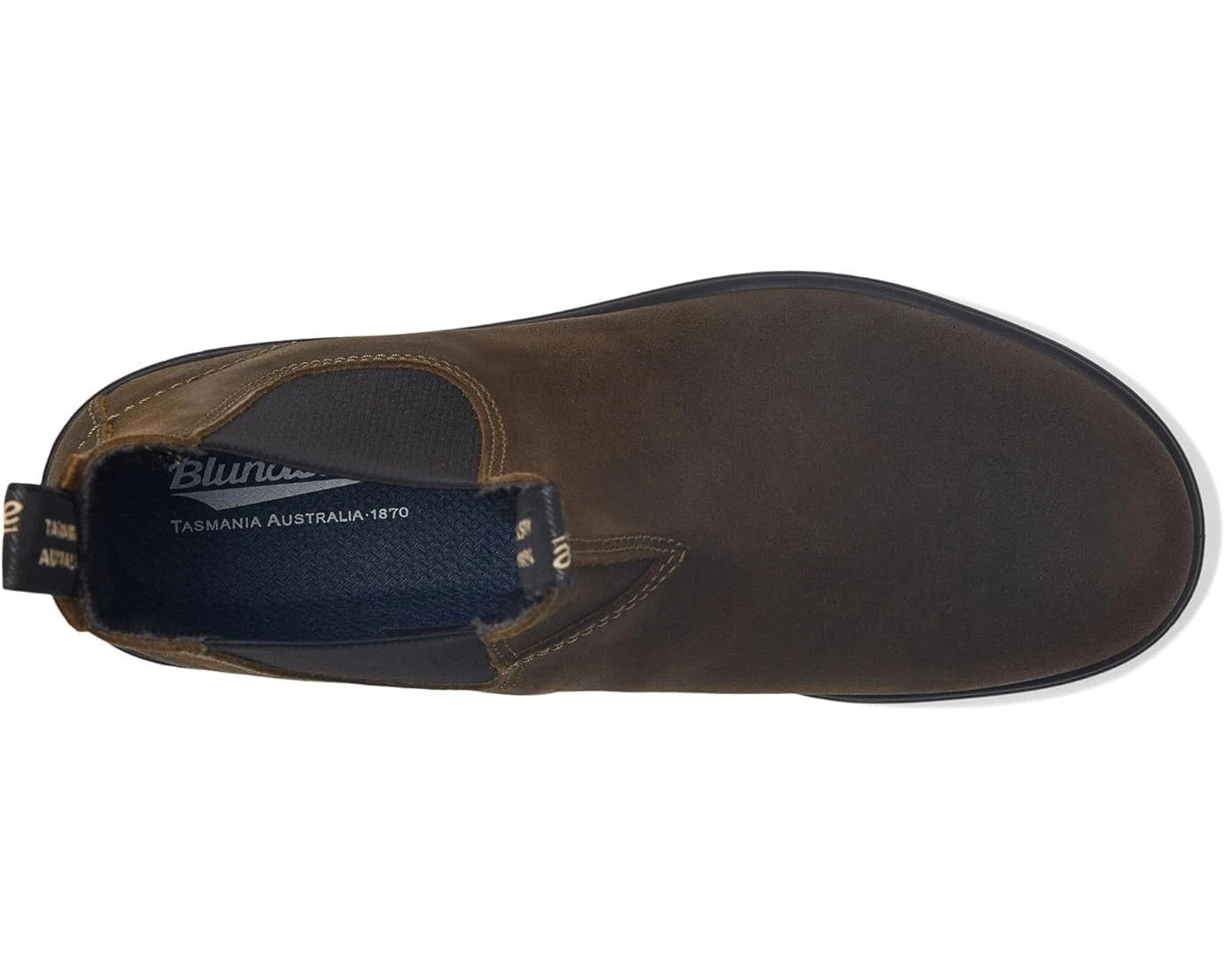 Мужские ботинки Blundstone 1615 из оливковой замши с круглым носком, модель «челси» — фото 4