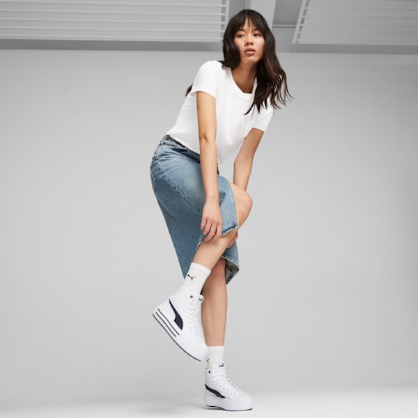 Женские кроссовки средней высоты Kaia 2.0 Puma, белый — фото 3