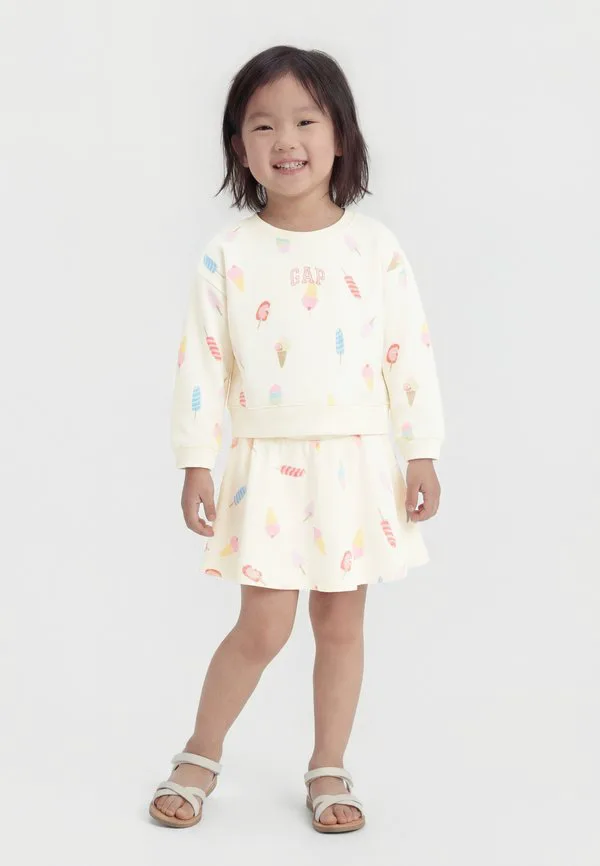 Свободная юбка прямого кроя Gap, New Off White