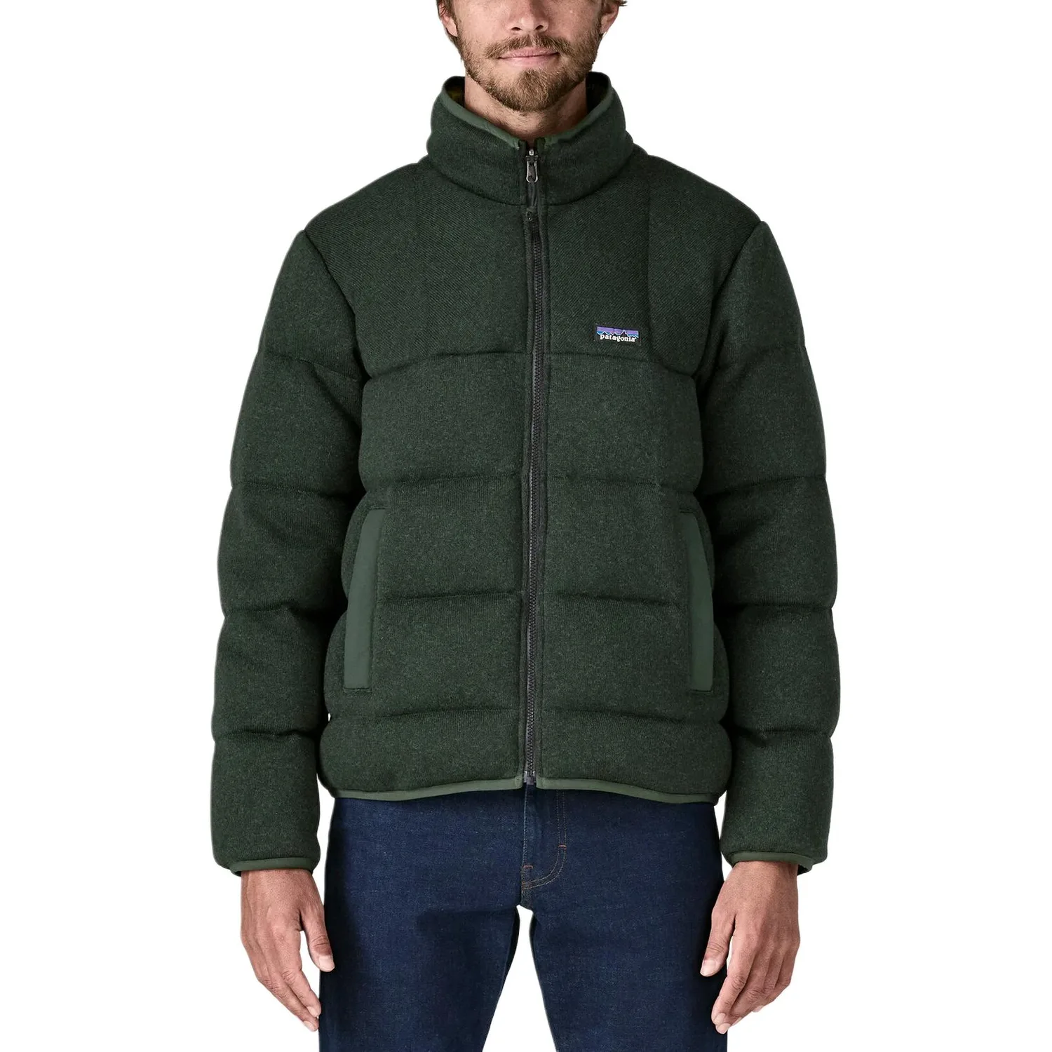 Двусторонняя пуховая куртка Patagonia, Virgin Forest Green/OLGG