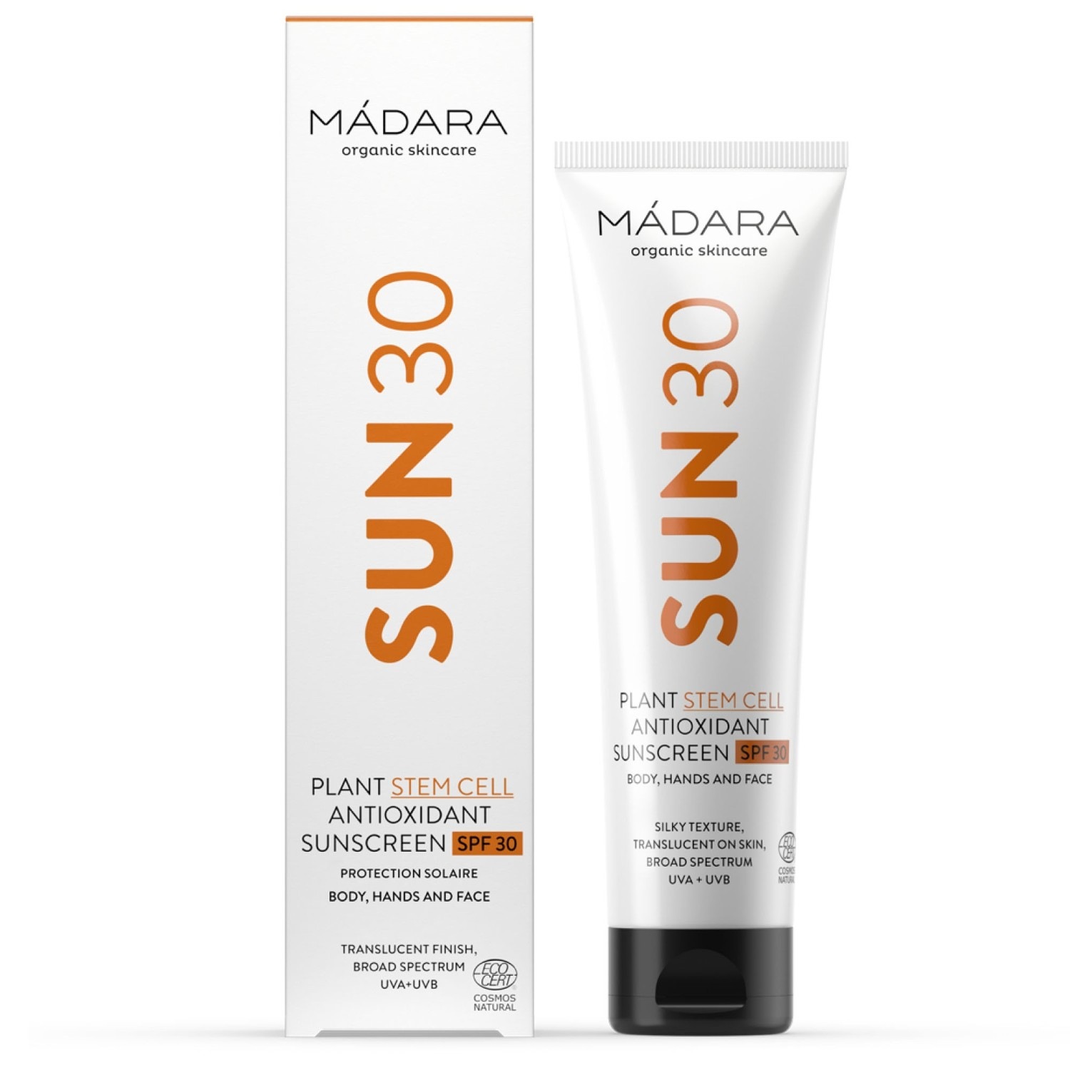 Солнцезащитный крем plant stem cell antioxidant body sunscreen spf 30 Madara, объем 100 мл — фото 3