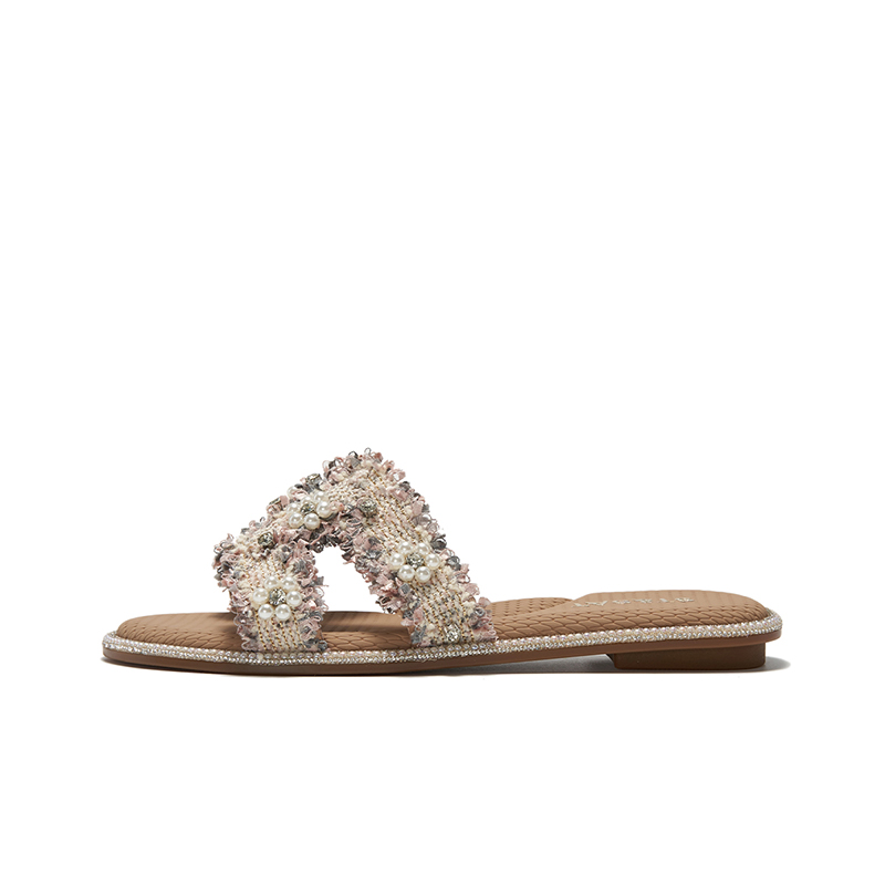 Слипоны Slide Slippers Женские Черные, Розовые ST&SAT