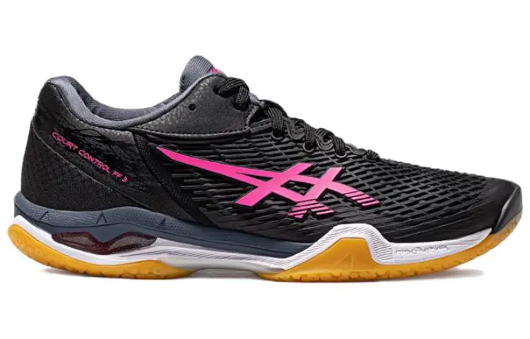 Женские кроссовки для бадминтона Asics Court Control Ff 3, Black/Red — фото 2