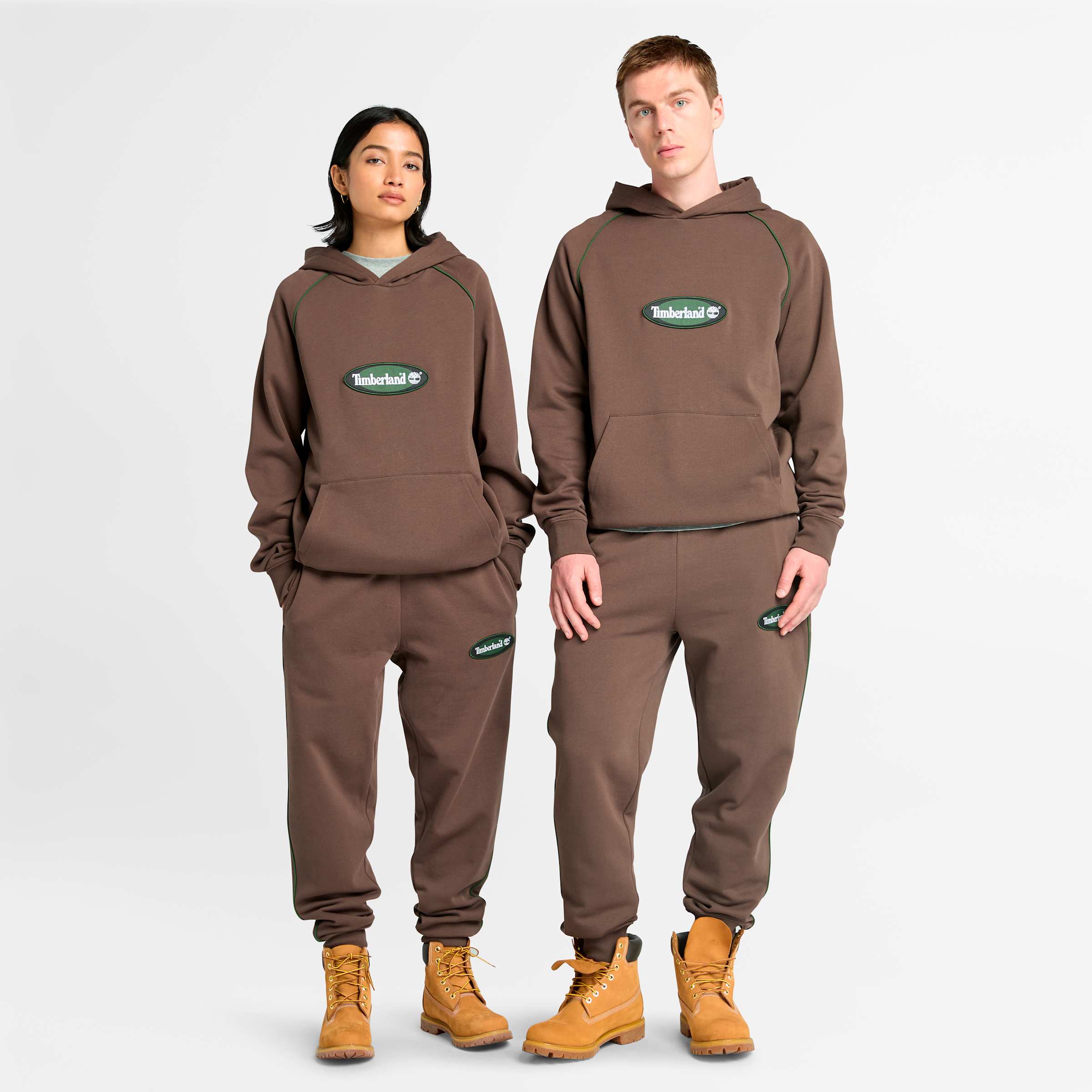 

Толстовка с овальным логотипом Timberland, коричневый