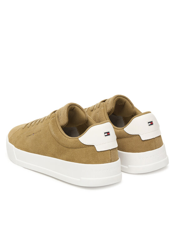 Кроссовки Th Court Core Suede FM0FM05716 Tommy Hilfiger, коричневый — фото 3