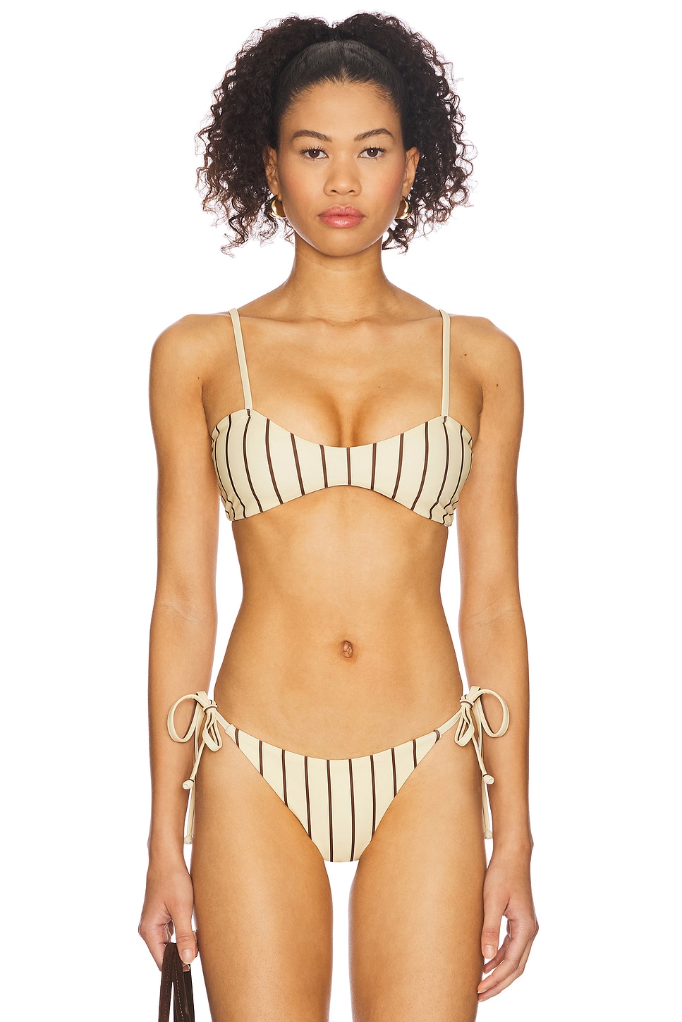 

Топ бикини Minca Superdown, butter yellow stripe