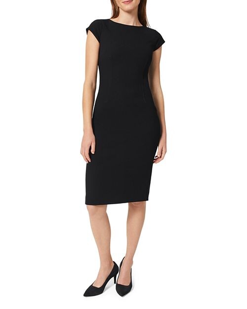 

Платье-футляр Mia с короткими рукавами HOBBS LONDON, цвет Blue