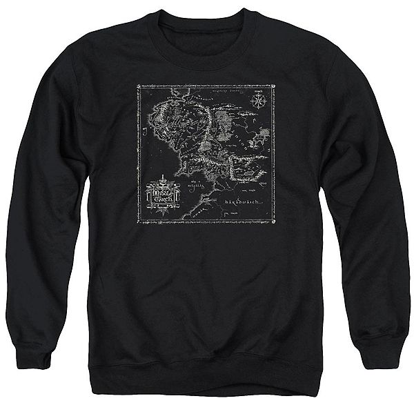 

Толстовка adult crewneck с картой middle earth из властелина колец Licensed Character