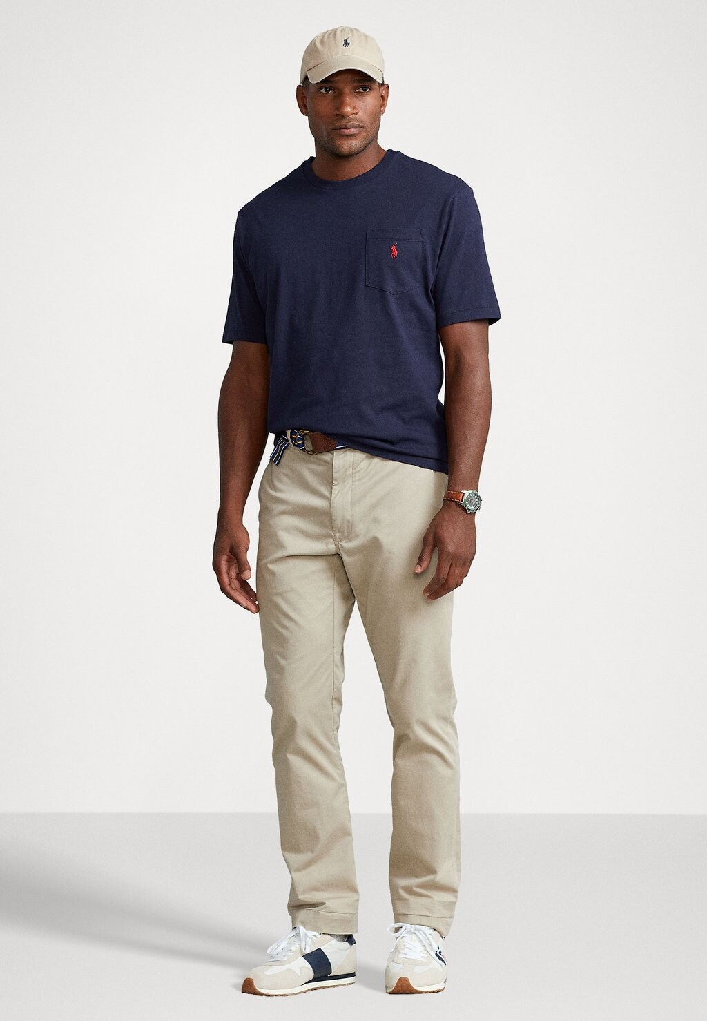 Базовая футболка КАРМАН Polo Ralph Lauren Big & Tall, чернильный — фото 2