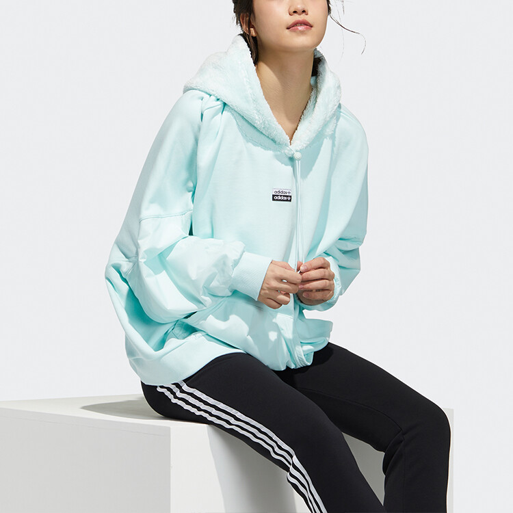 RYV Толстовка женская, мятно-зеленая Adidas Originals — фото 3