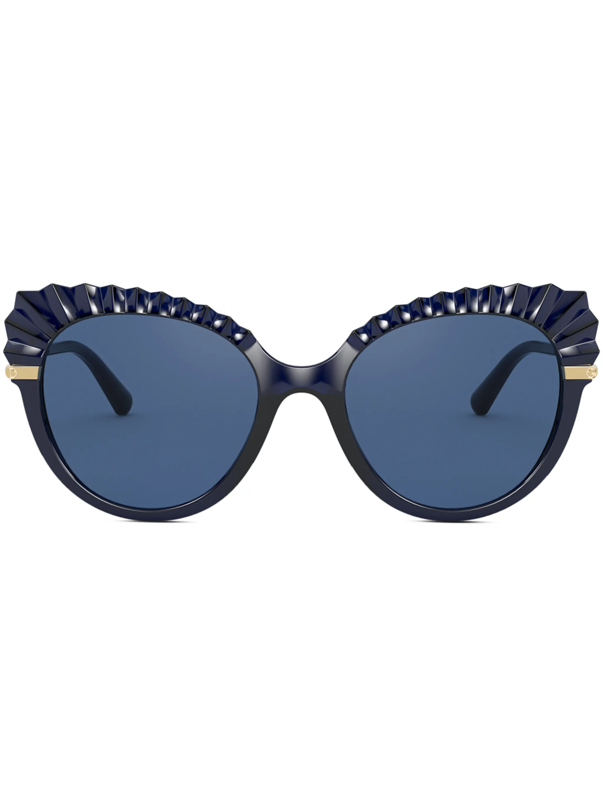 

Солнцезащитные очки в массивной оправе кошачий глаз Dolce & Gabbana Eyewear, синий