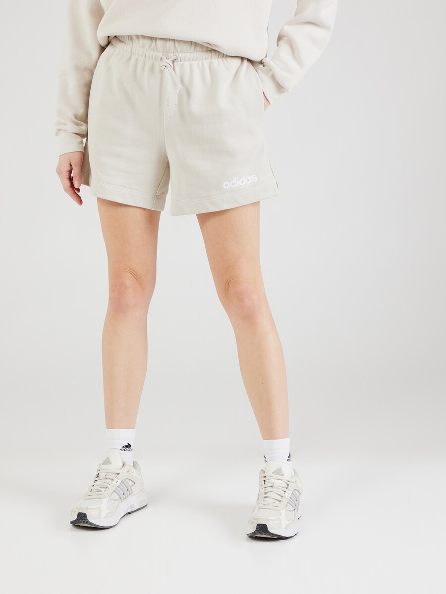 Обычные тренировочные брюки ADIDAS SPORTSWEAR Essentials, цвет White/Off white — фото 2