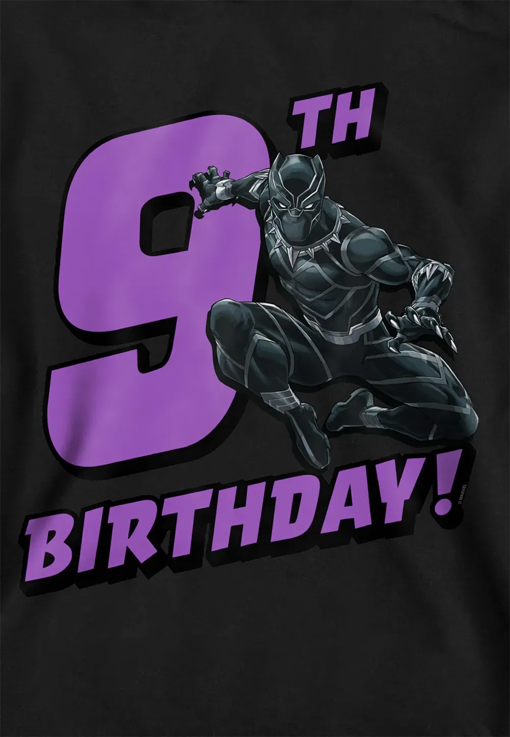 Детская худи Marvel черный Panther, 9 лет, черный — фото 2