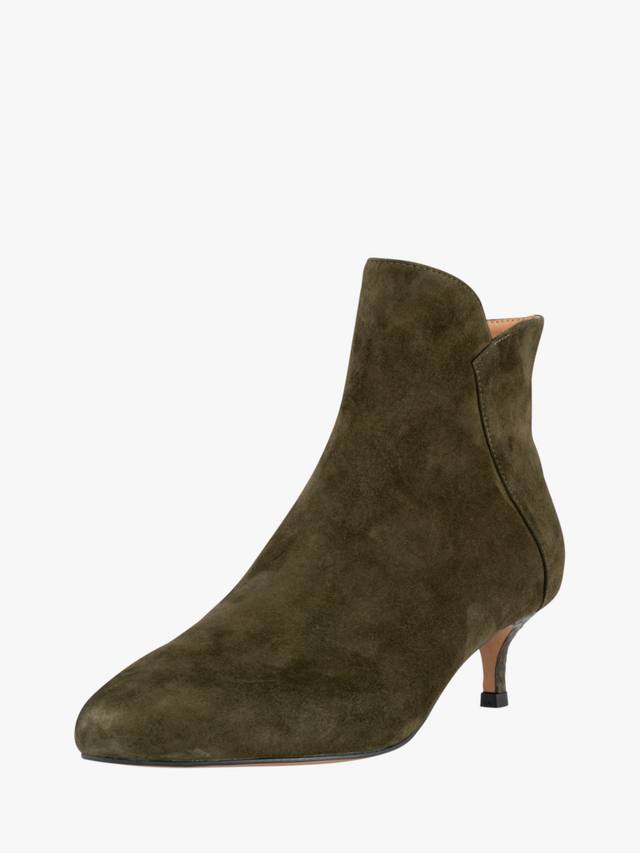 Ботинки щиколотки Saga из смесовой замши WODEN SHOE THE BEAR, Khaki — фото 2