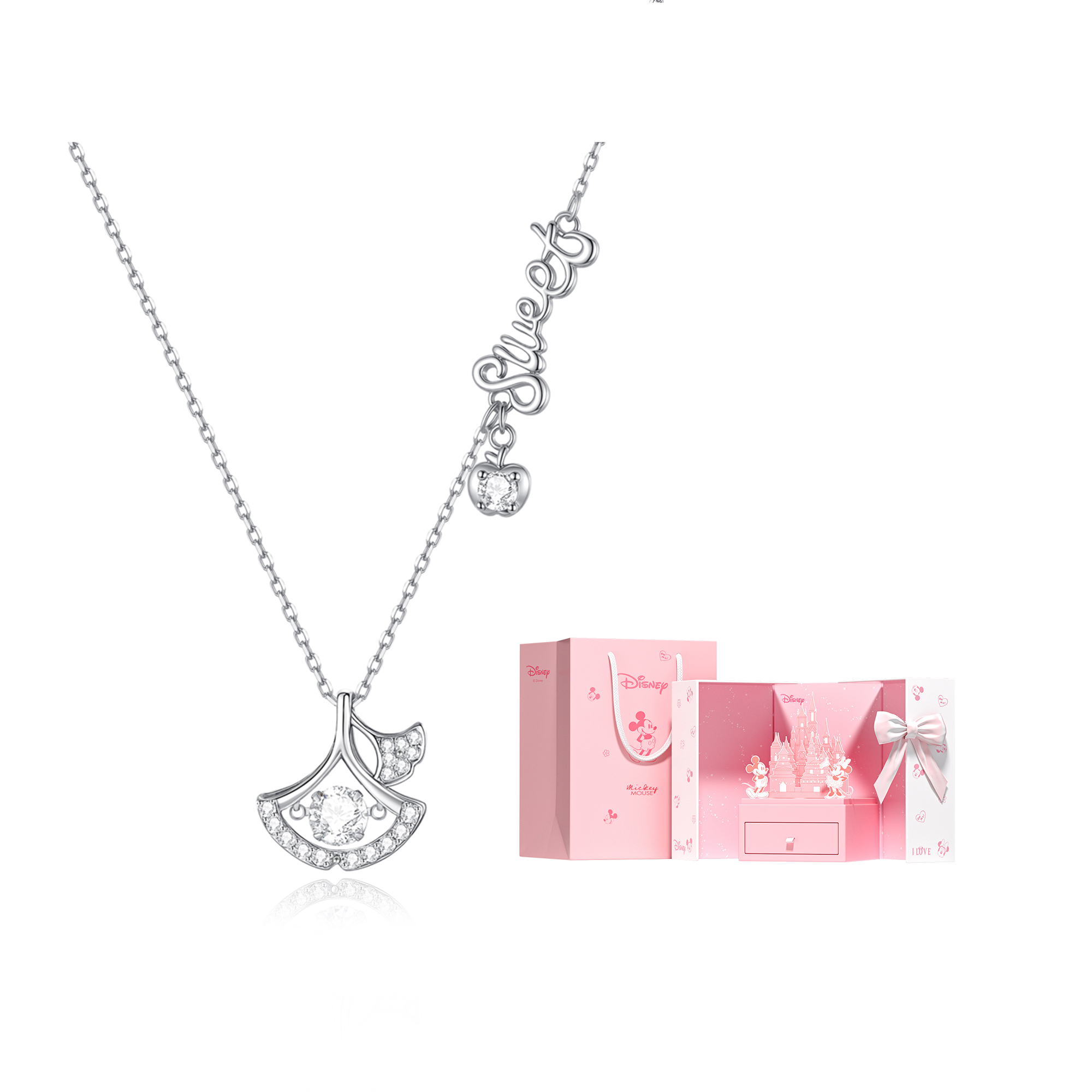 

Disney Ожерелье из стерлингового серебра 925 пробы для женщин