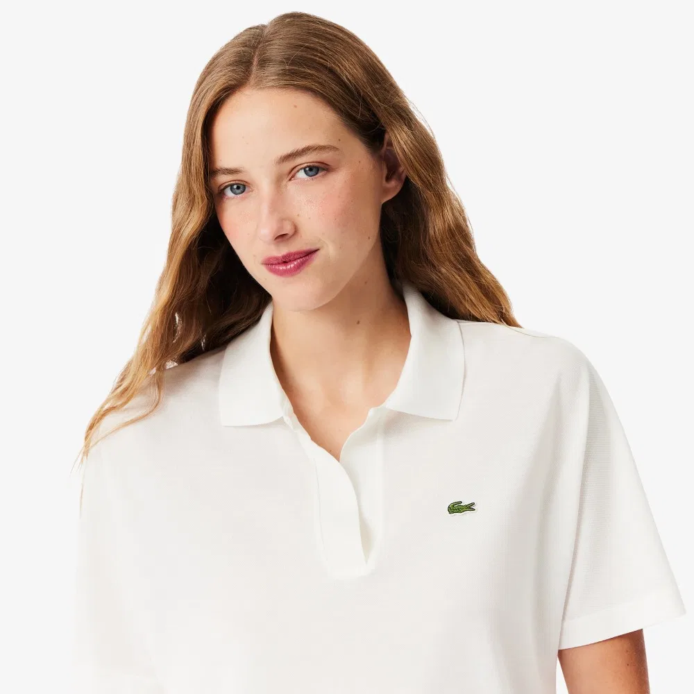 Рубашка-поло Lacoste New Heritage, молочный цвет — фото 2