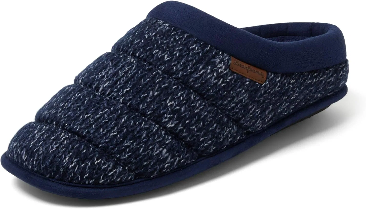 Мужские мюли с дышащей пенной вставкой Dearfoams, Navy Knit