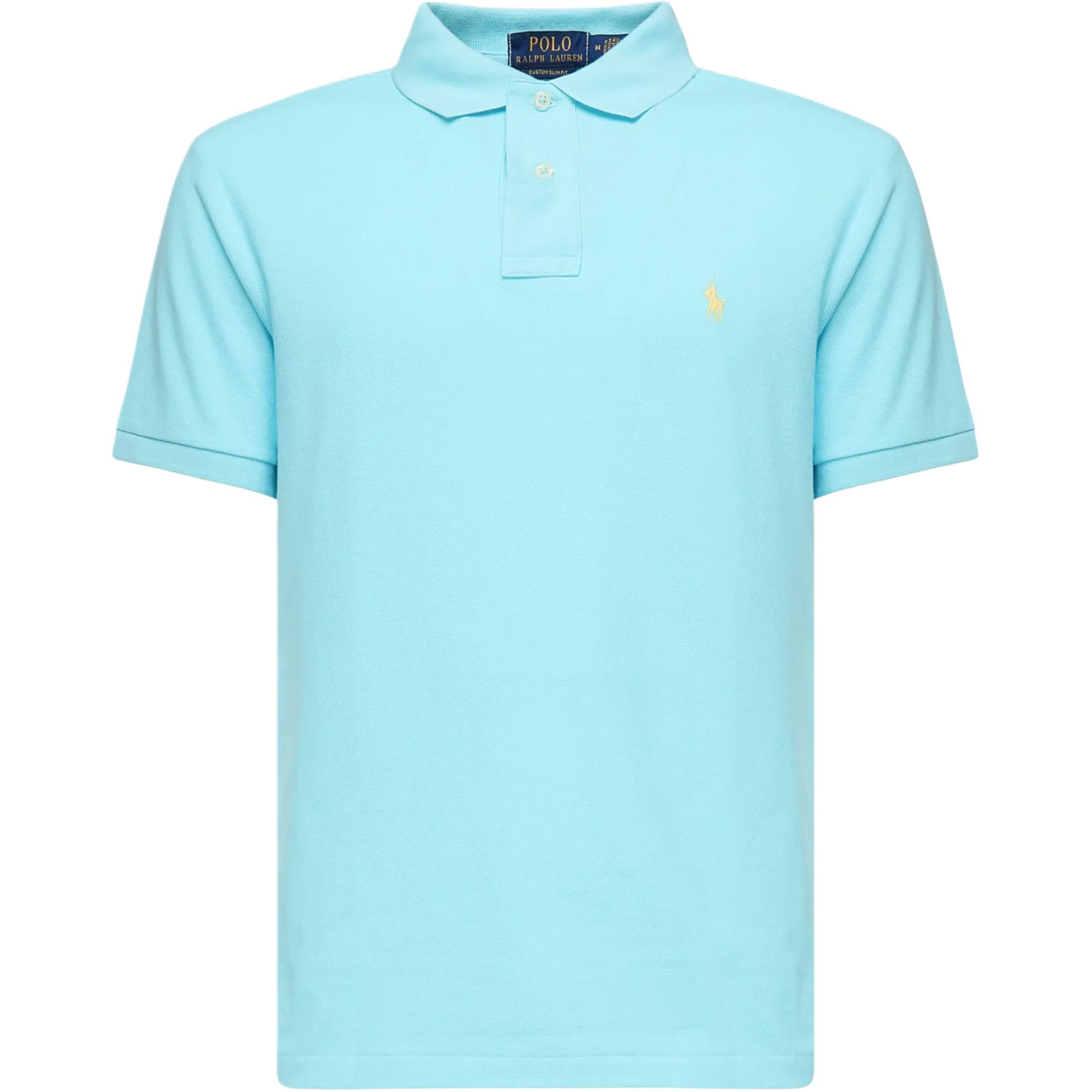 

Прямая поло с вышитым логотипом Polo Ralph Lauren, синий