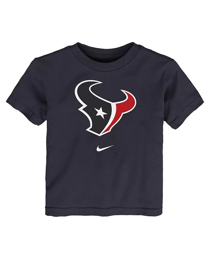 Футболка с логотипом Houston Texans Primary Legend Performance для малышей Navy Nike — фото 3