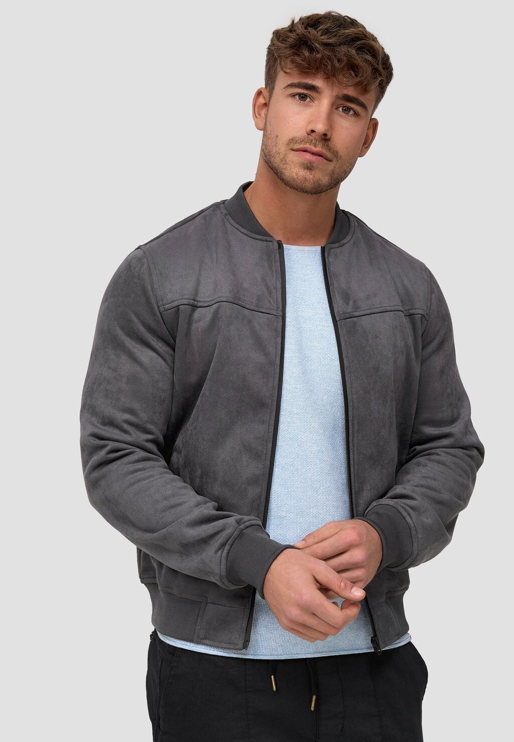 

Куртка из искусственной кожи Indicode, Серый, Куртка из искусственной кожи Indicode