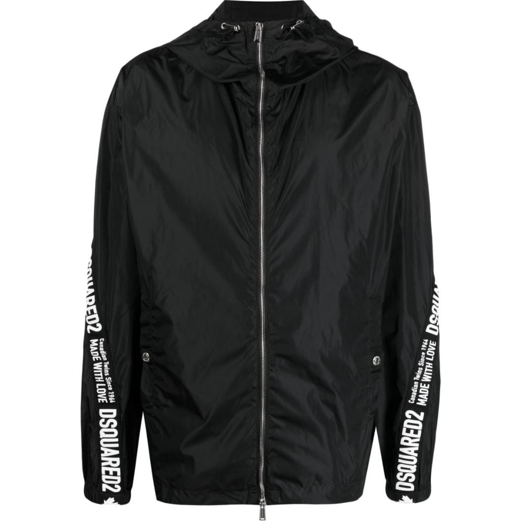 

DSQUARED 2 Длинная ветровка с молнией, Black