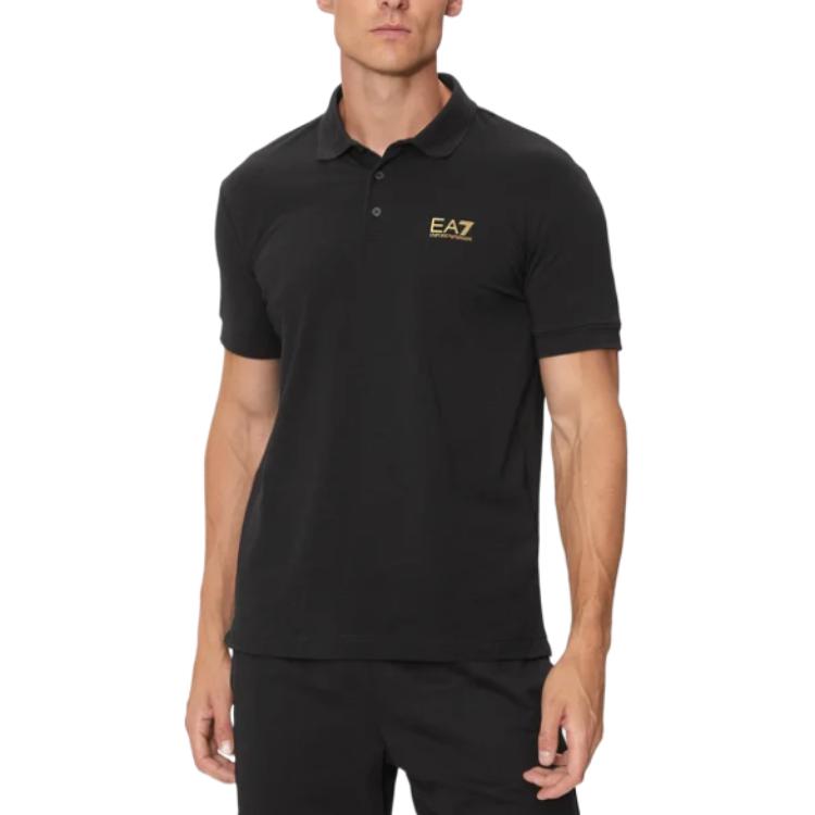 

Футболка поло мужская черная EA7 EMPORIO ARMANI