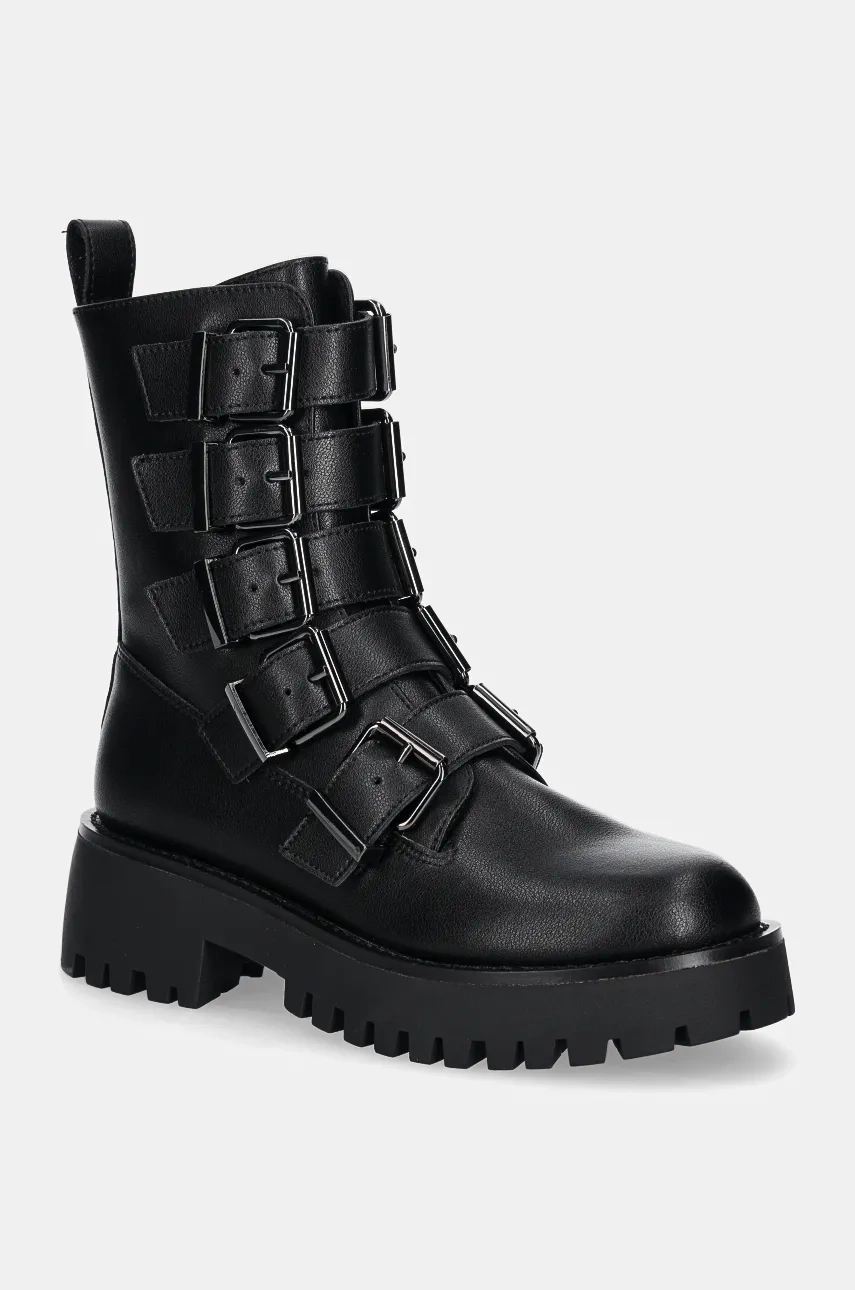 Женские ботинки Steve Madden кожаные байкерские, черный