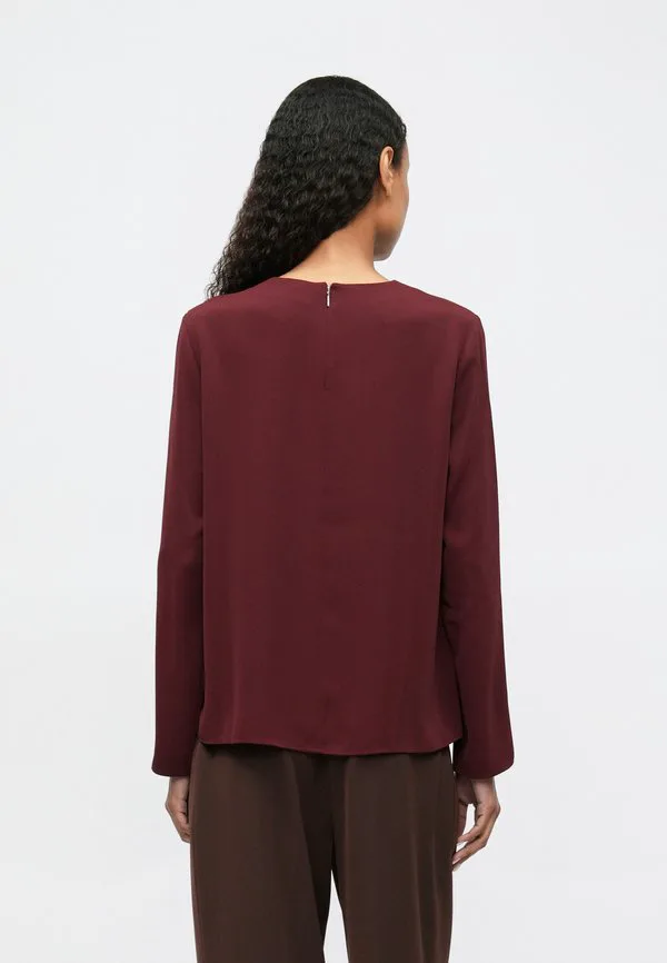 Блузка с фурнитурой Calvin Klein, Merlot — фото 3