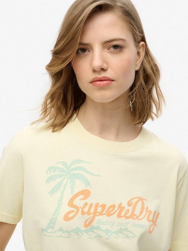 Расслабленная футболка Lo-Fi Outdoor Superdry, Pastel Yellow — фото 4