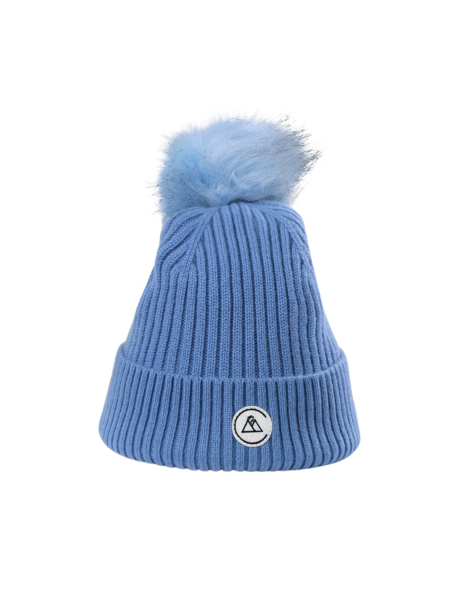 

Шапка CASH-MERE.CH Beanie, цвет dusty blue/light blue