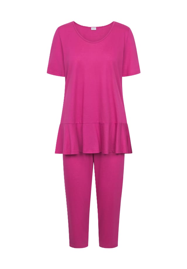

Пижама-Капри с круглым вырезом и воланами RöSch, цвет 10046 fuchsia