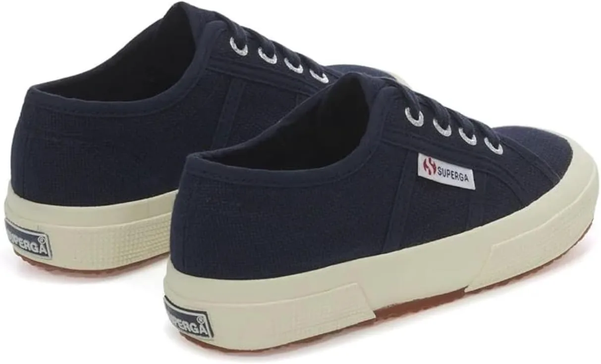 Детские кеды Superga 2750 JCOT Classic - Стильная и долговечная обувь из холста для повседневного комфорта, удобная шнуровка, синий — фото 3