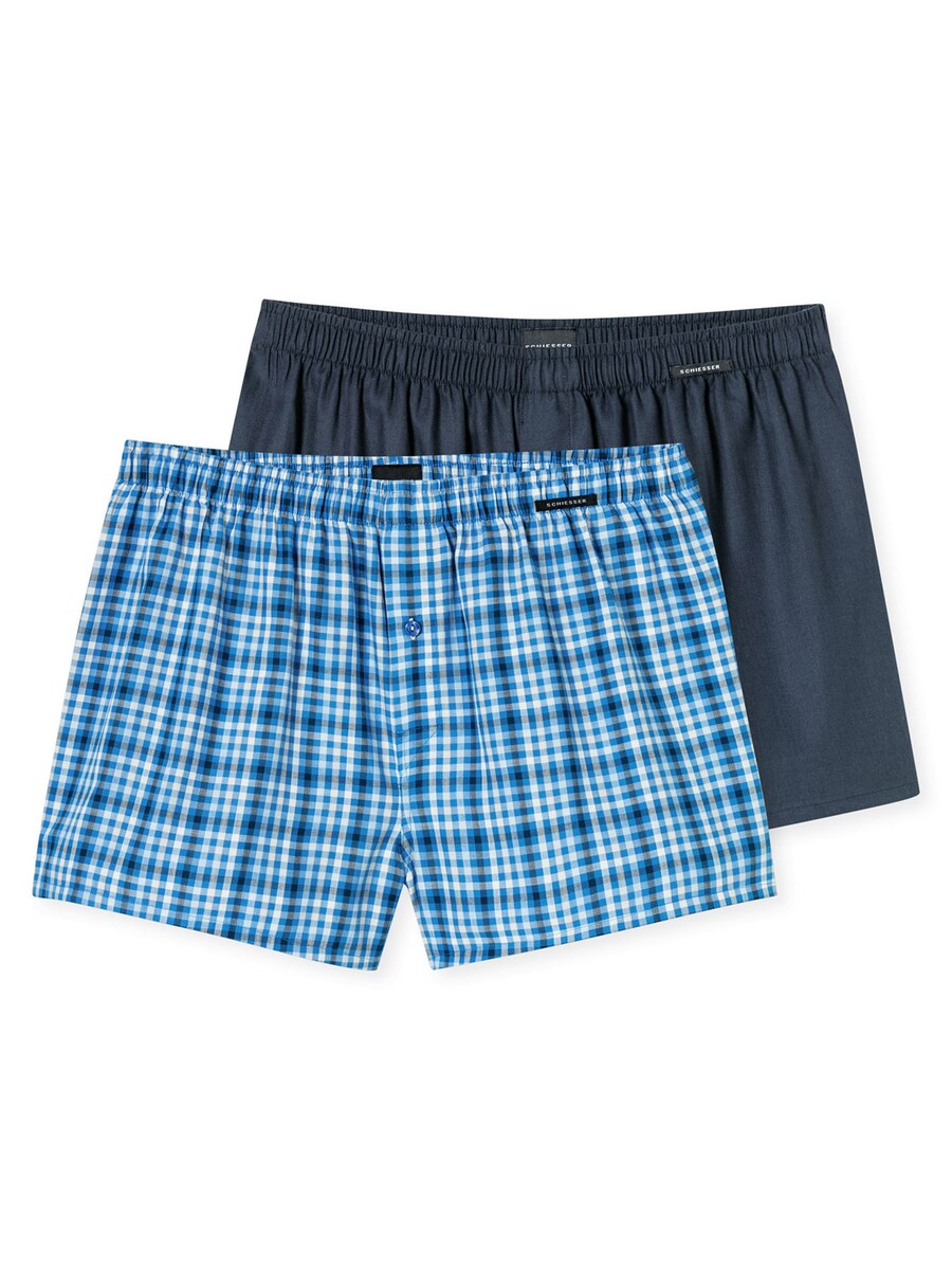 

Боксерские шорты SCHIESSER Multipack, цвет Blue/Dark blue