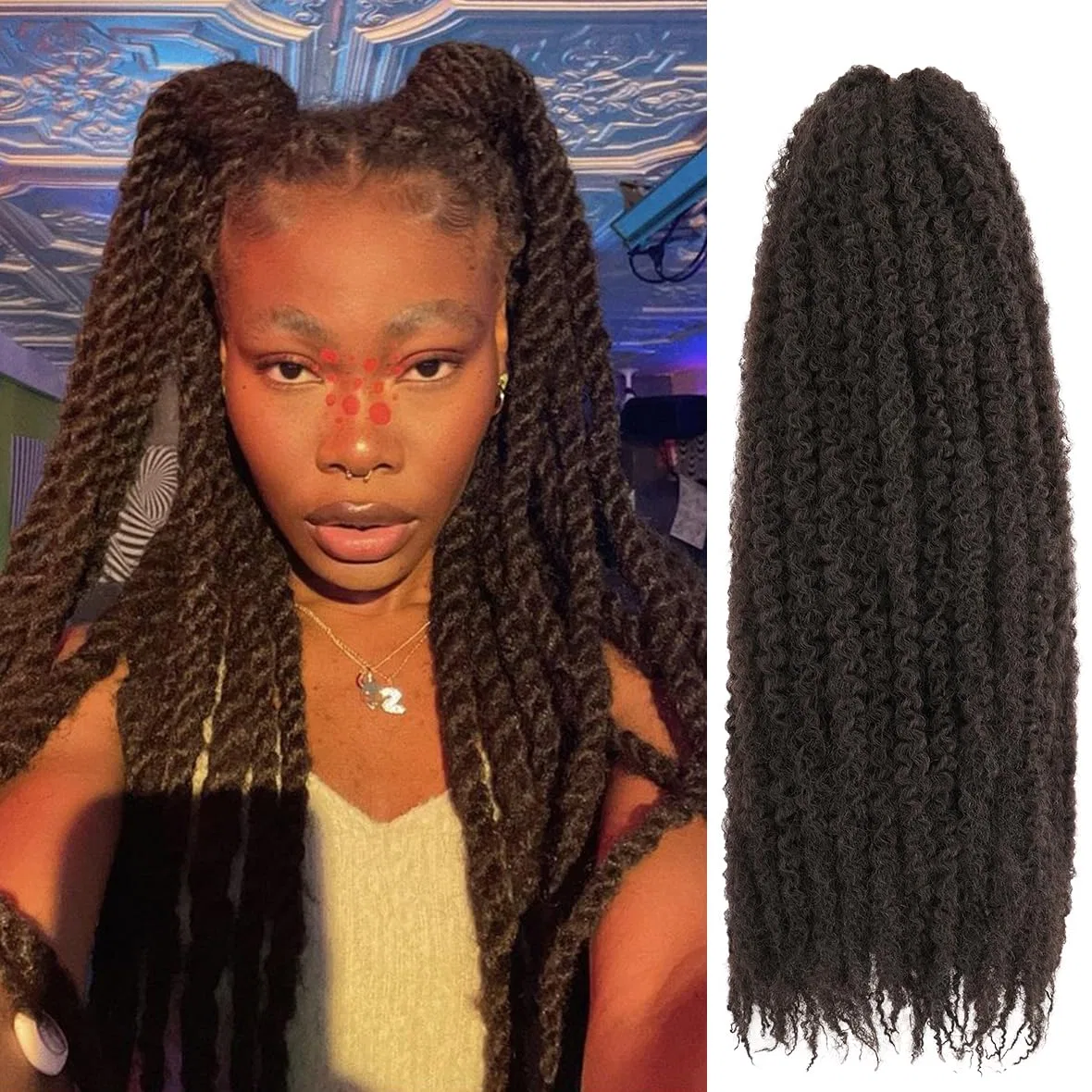 Искусственные волосы для плетения «Marley Twist Braiding Hair» от kachanaa Kachanaa, 4#