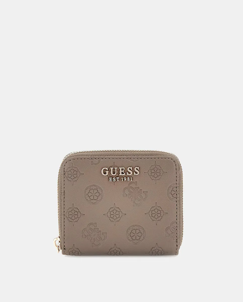 

Маленький женский кошелек для монет на молнии Guess, коричневый