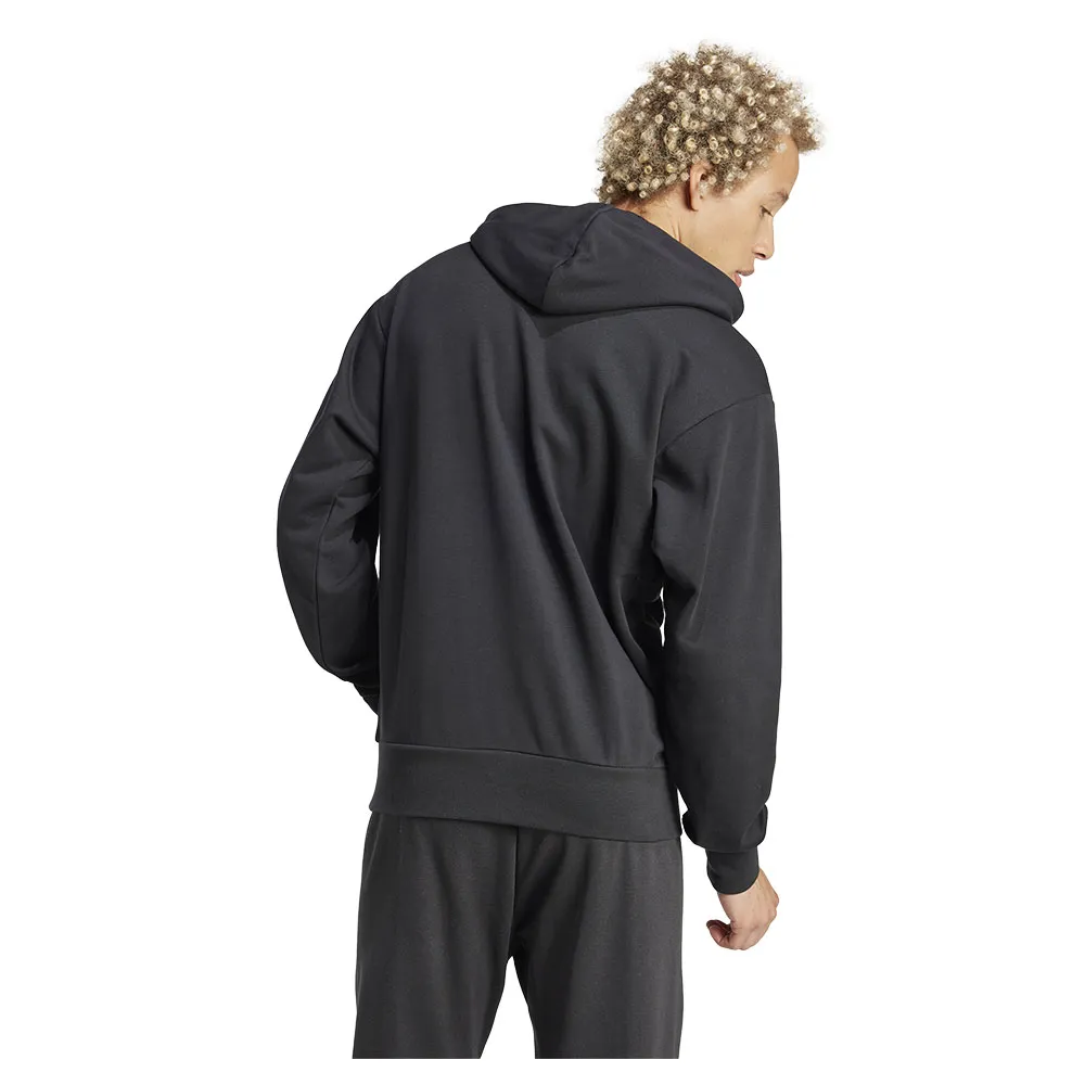 Худи adidas Essentials Big Logo French Terry, черный — фото 2