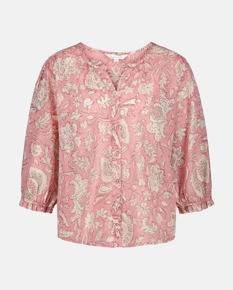 

Женская блузка с принтом Southern Cotton, розовый