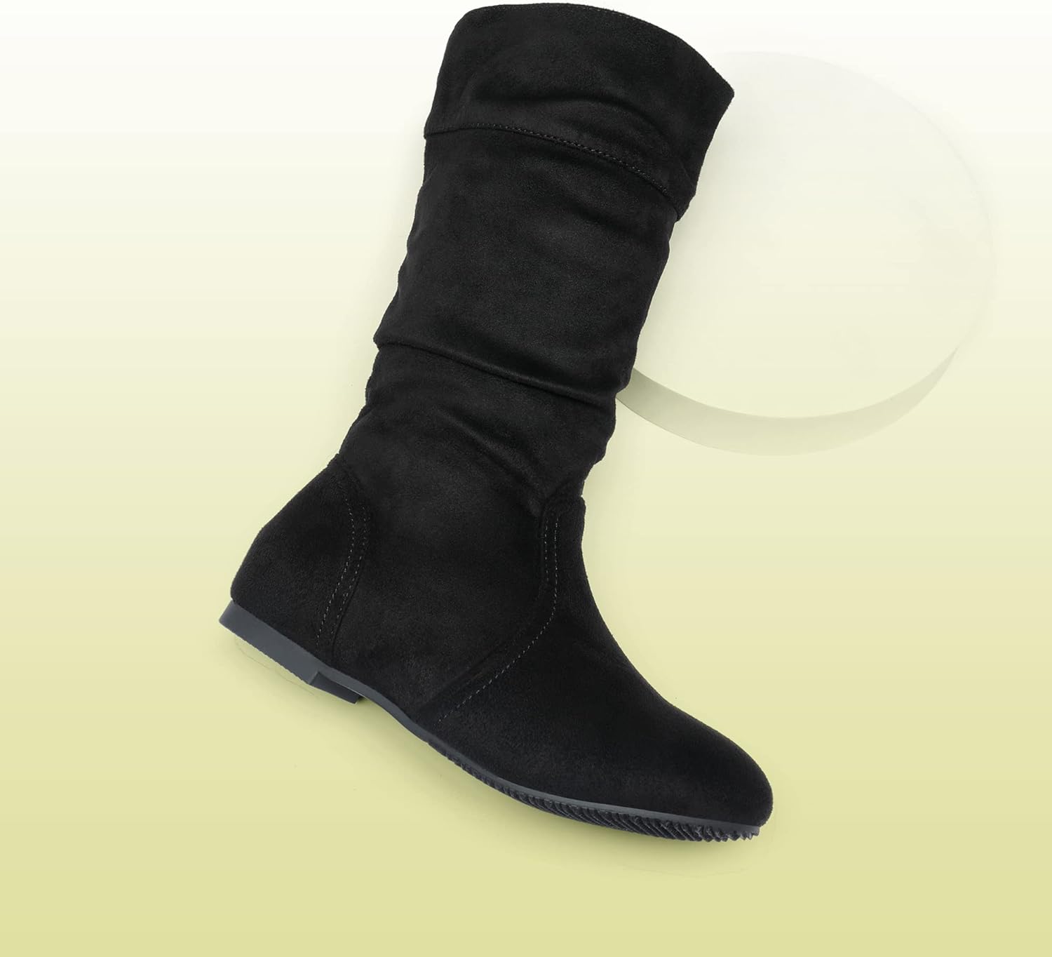 Детские зимние сапоги DREAM PAIRS с искусственным мехом до колена для верховой езды (малыши/дети младшего возраста/дети старшего возраста), Black — фото 2