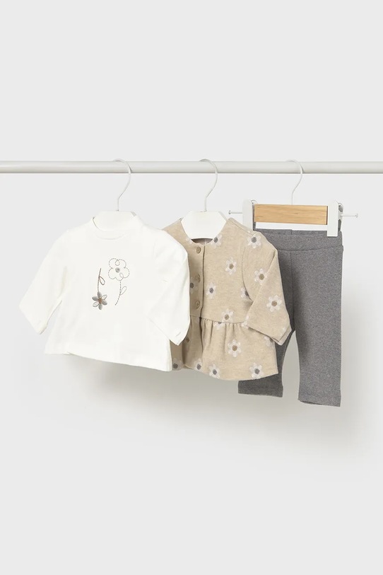 

Комплект для новорожденного 3 предмета Mayoral Newborn, бежевый