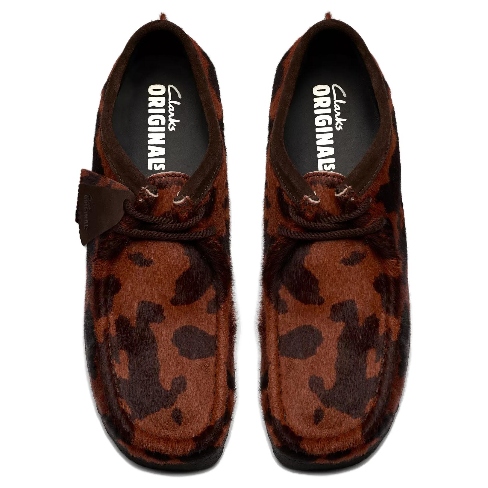 Clarks Уоллаби повседневные мужские туфли коричнево-черные, цвет Brown Black — фото 4