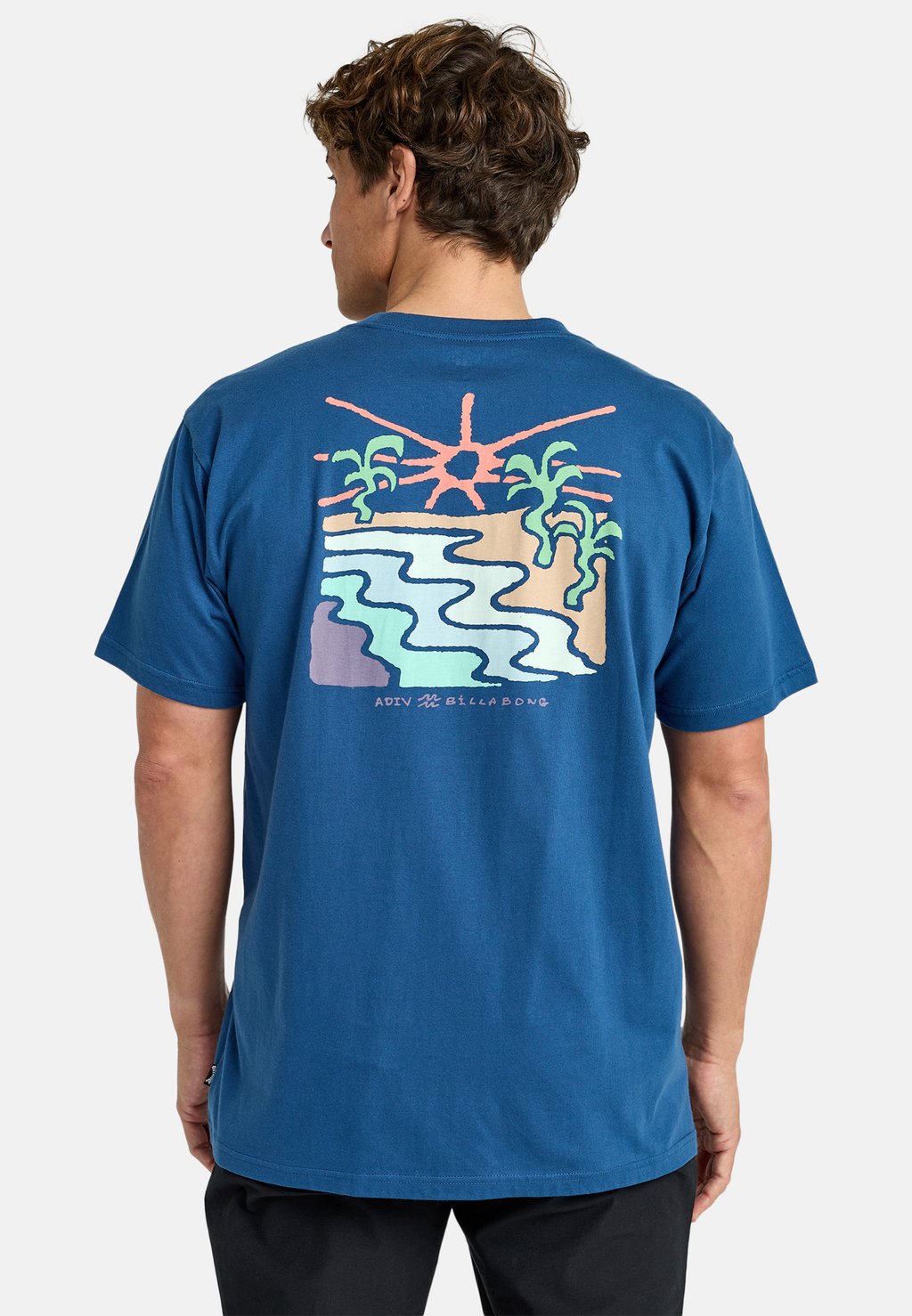 

Футболка с принтом SHINE SHORT-SLEEVE SCREEN TEE Billabong, синий