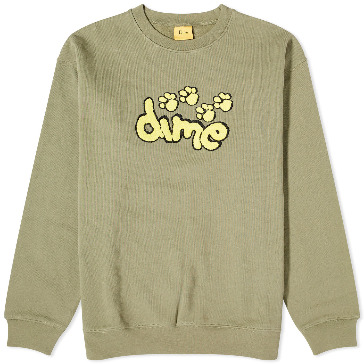 

Свитшот Dime Pawz Chenille, цвет Army Green