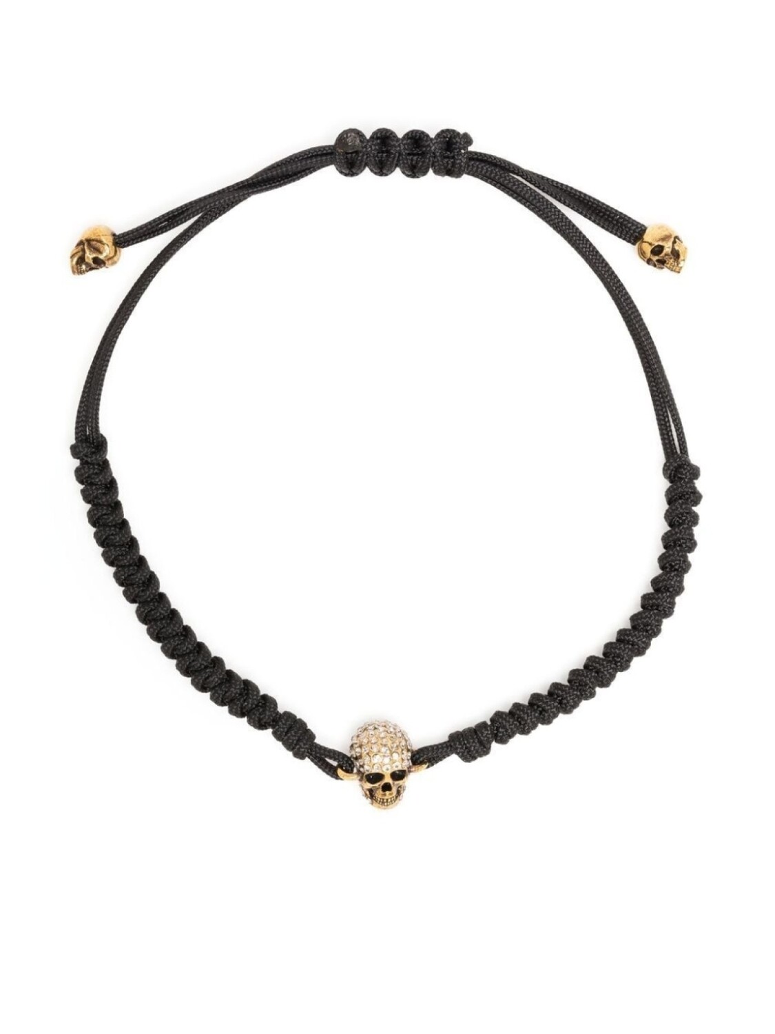 

Браслет с подвеской Skull Alexander McQueen, черный